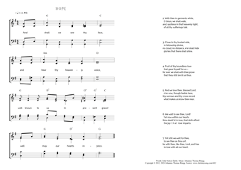 Hymn score of: And shall we see thy face - Hope (John Nelson Darby/Johannes Thomas Rüegg)