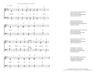 Hymn score of: Blessed Father, infinite in grace - The Father's love (John Nelson Darby/Johannes Thomas Rüegg)
