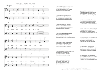 Hymn score of: Father, in thine eternal power - The Father's grace (John Nelson Darby/Johannes Thomas Rüegg)