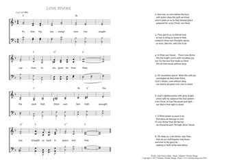 Hymn score of: Father, thy sovereign love has sought - Love divine (John Nelson Darby/Johannes Thomas Rüegg)