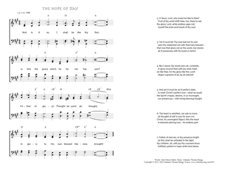 Hymn score of: And is it so, I shall be like thy Son - The hope of day (John Nelson Darby/Johannes Thomas Rüegg)