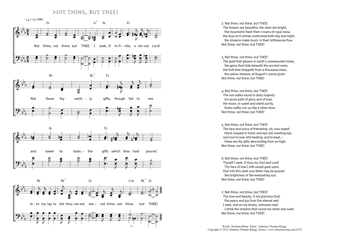 Hymn score of: Not thine, not thine, but THEE - Not thine, but thee! (Horatius Bonar/Johannes Thomas Rüegg)