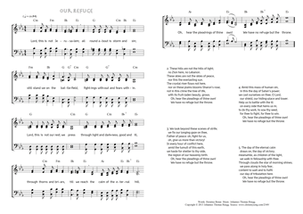 Hymn score of: Lord, this is not Jerusalem - Our Refuge (Horatius Bonar/Johannes Thomas Rüegg)