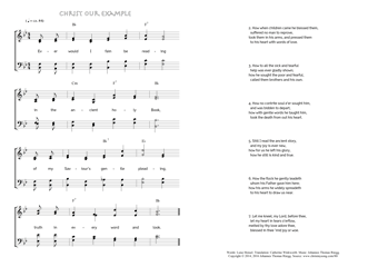 Hymn score of: Ever would I fain be reading - Christ our Example (Luise Hensel/Catherine Winkworth/Johannes Thomas Rüegg)