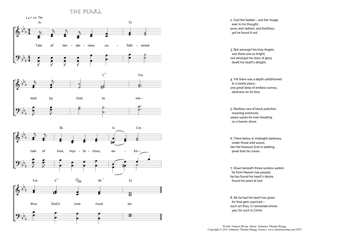 Hymn score of: Tale of tenderness unfathomed - The pearl (Frances Bevan/Johannes Thomas Rüegg)