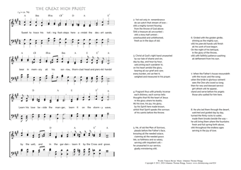 Hymn score of: Sweet to trace his toiling footsteps - The great High Priest (Frances Bevan/Johannes Thomas Rüegg)