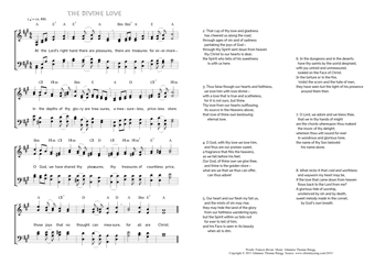 Hymn score of: At the Lord's right hand there are pleasures - The divine love (Frances Bevan/Johannes Thomas Rüegg)