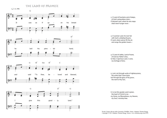 Hymn score of: It was as if upon his breast - The Land of promise (Frances Bevan/Johannes Thomas Rüegg)