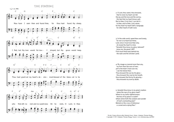 Hymn score of: Now have I seen thee and found thee - The finding (Heinrich Suso/Frances Bevan/Johannes Thomas Rüegg)