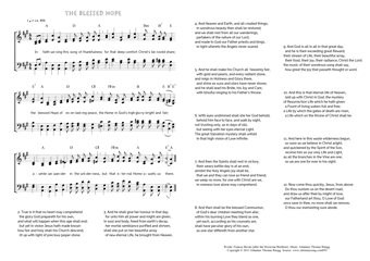 Hymn score of: In faith we sing this song of thankfulness - The blessed Hope (Frances Bevan/Johannes Thomas Rüegg)