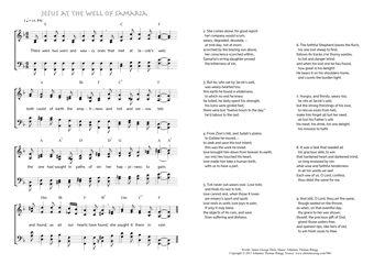 Hymn score of: There were two worn and weary ones - Jesus at the well of Samaria (James George Deck/Johannes Thomas Rüegg)