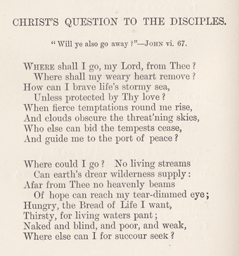 From James George Deck, Hymns and Sacred Poems, 1906, page 80