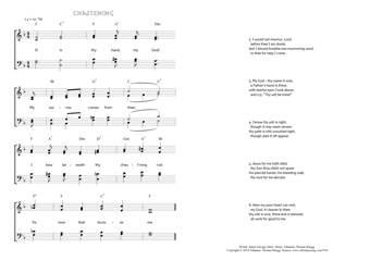 Hymn score of: It is thy hand, my God! - Chastening (James George Deck/Johannes Thomas Rüegg)
