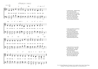 Hymn score of: Bliv hos honom! Se hans hjärta - Förbliv i mig! (Carl Johann Philipp Spitta/Torsten Lundberg/Johannes Thomas Rüegg)