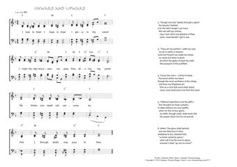 Hymn score of: I look to thee! I hope in thee! - Onward and Upward (Charlotte Elliott/Johannes Thomas Rüegg)