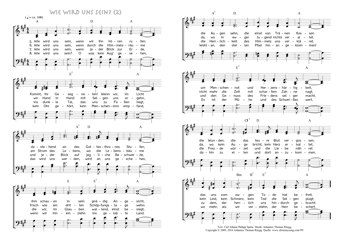 Part two of hymn score of: Wie wird uns sein, wenn endlich nach dem schweren - Wie wird uns sein? (Carl Johann Philipp Spitta/Johannes Thomas Rüegg)