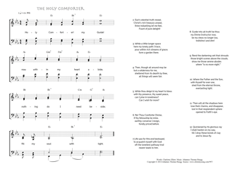 Hymn score of: Holy Comforter! my Guide! - The Holy Comforter (Charlotte Elliott/Johannes Thomas Rüegg)