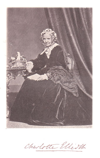 Charlotte Elliott's portrait from Selections from the Poems of Charlotte Elliott.