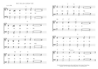 Hymn score of: Det er en liden tid (Hans Adolph Brorson/Johannes Thomas Rüegg)