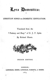 Title page of Massie's Lyra Domestica 1, 1863.